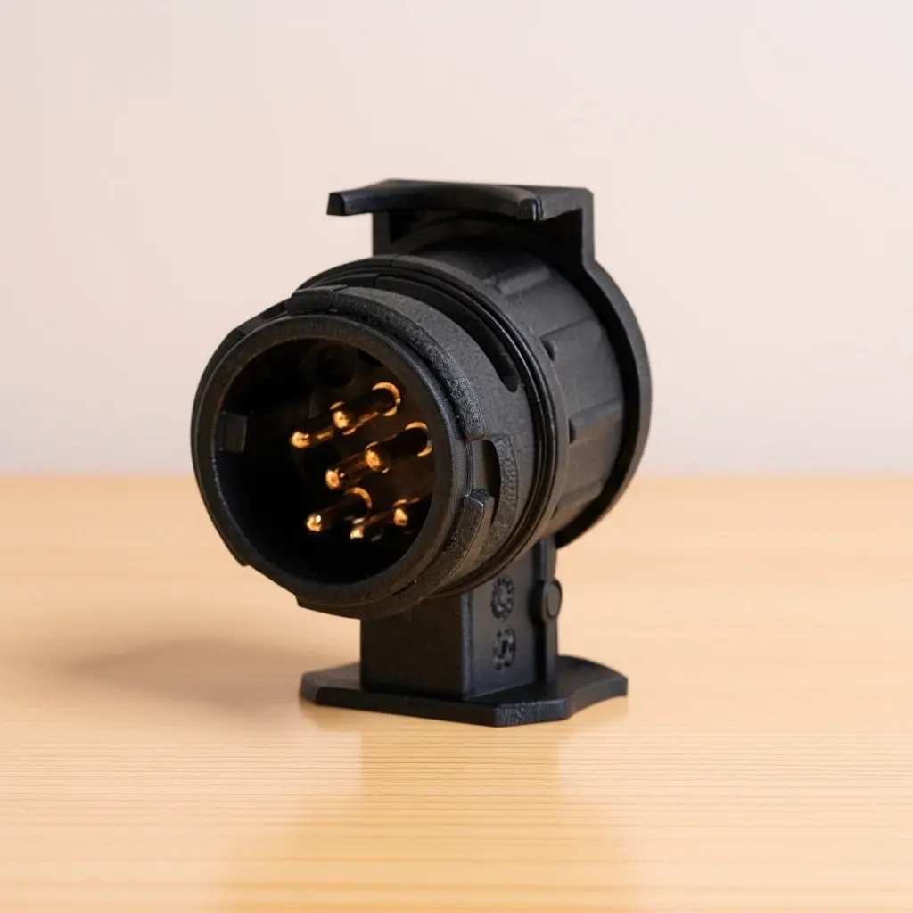 

13 to 7 Pin Trailer Adapter Waterproof Connector 12V Socket Converter Locking Flap Trailer Light Wiring Harness Sealed O-Ring