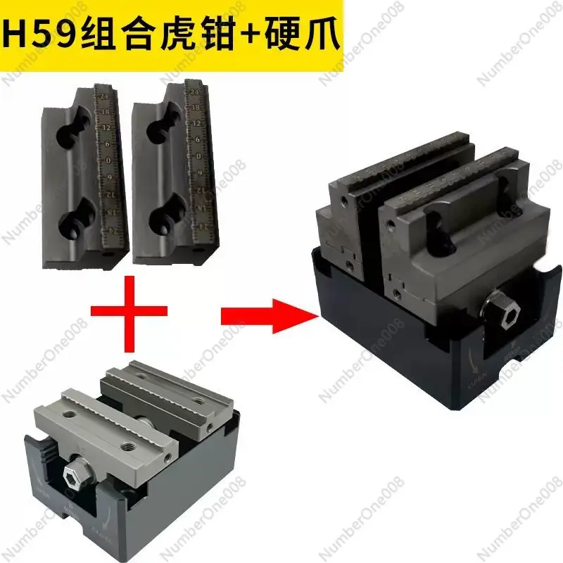 ملزمة ذاتية التمركز 4 محاور 5 محاور تركيبات دقيقة أداة ماكينة بتحكم رقمي بالكمبيوتر مجموعة لقط مع كتل L ممتدة جسر جانبي واحد #3