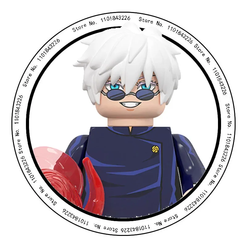48pcs Jujutsu Kaisen Bouwstenen Itadori Yuji Gojo Satoru Ryomen Mini Action Figure Accessoires Kerstcadeau voor kinderen