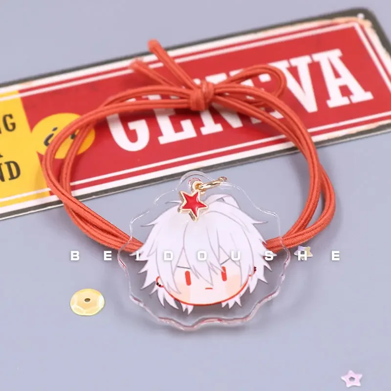 Hypnosis Microphone Hair Bands Girl Anime Yamada Ichiro for Children Hair Ties Kawaii Cosplay Hair Acrylic Accessories Gifts