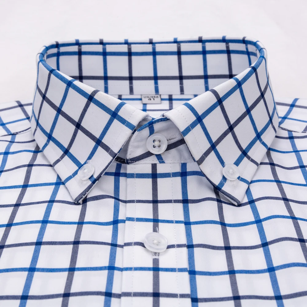 قميص رجالي منقوش بياقة منتشرة - مراجعة Men Formal Office Wear Shirts وسعره