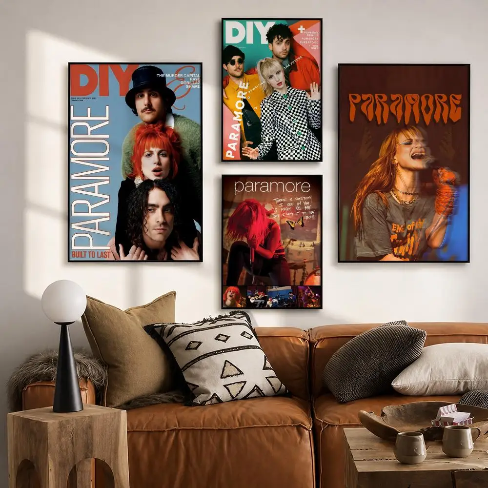 Band Paramore Poster HD poster wall art self-stick no-residue for home cafe office great gift