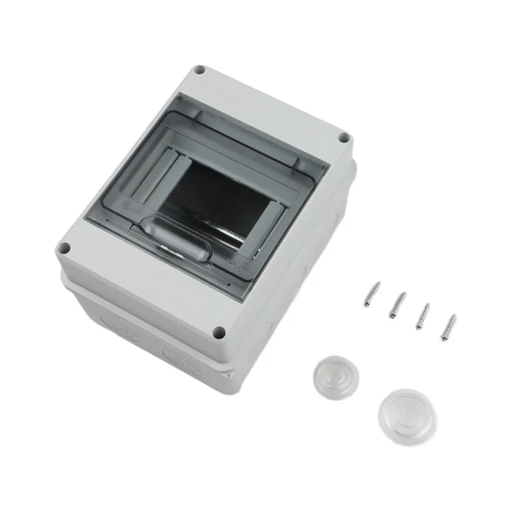 Accessories Fuse Box ABS Grey Lockable 110x150x90 Mm Distribution Box Dustproof 1 Row For 5 Modules High Quality