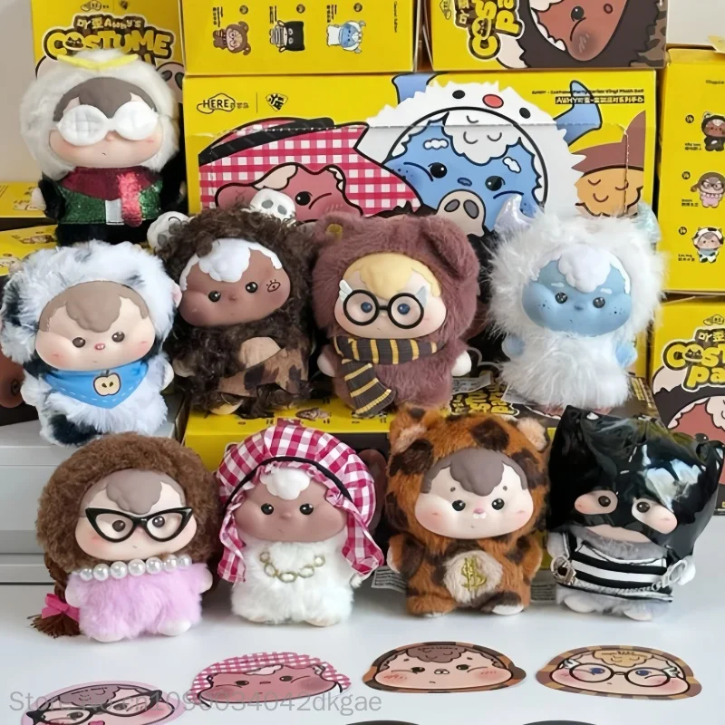 Hot Awhy Costume Party Series Blind Box Vinyl Mini Figurine Anime Trendy Art Doll Exquisite Ornament Cute Collectible Toy Gift