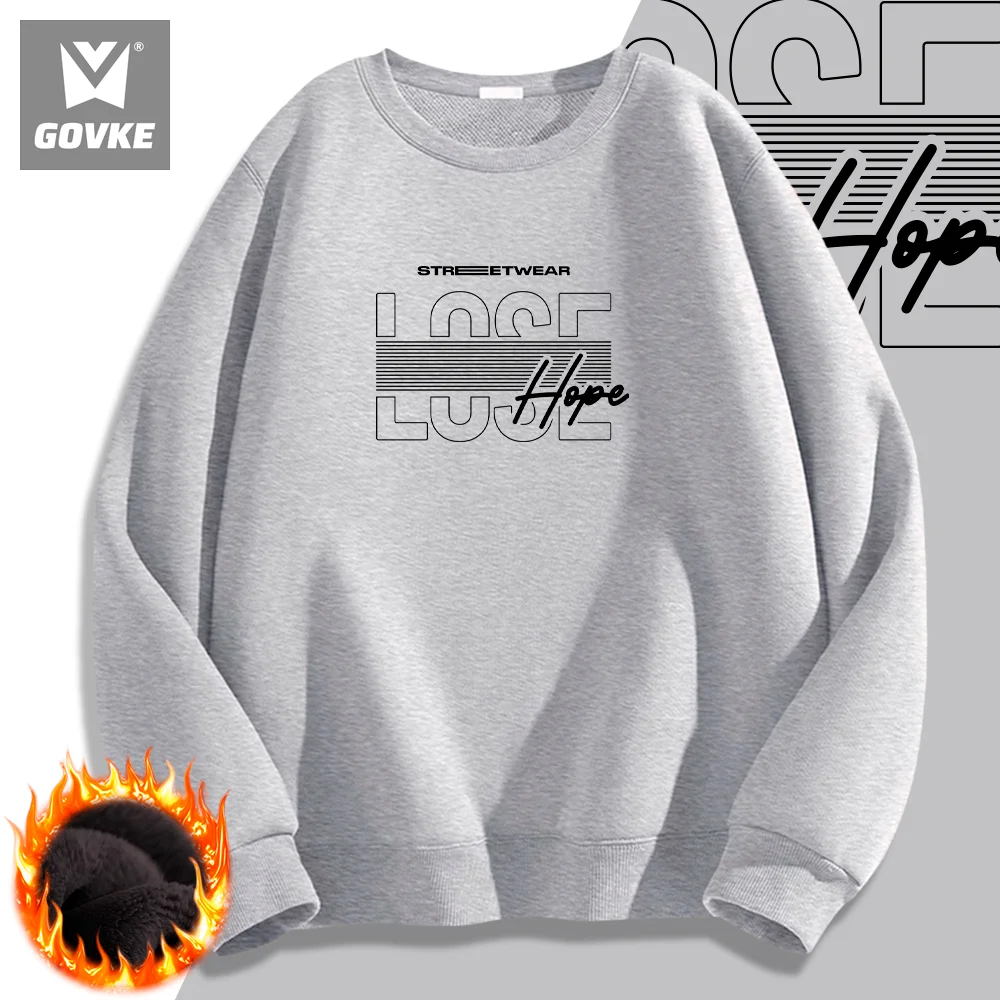 

Streetwear Hope Lose Hiphop Autumn and Winter New Style Printed Hoodie Individuality Men's Hoodies Wearing Type Polyester Hoodie