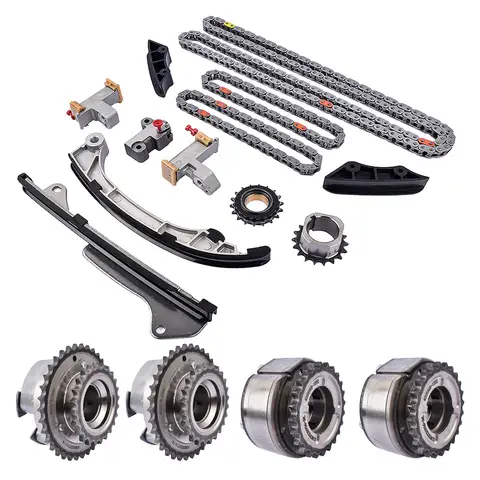 Kamaxelkedjesats Kamaxeldrev 13050-31141 13050-0P020 1305031140 130500P030 för Toyota Avalon Camry Sienna Highlander 3.5L 8 best sales Toyota Townace - №7