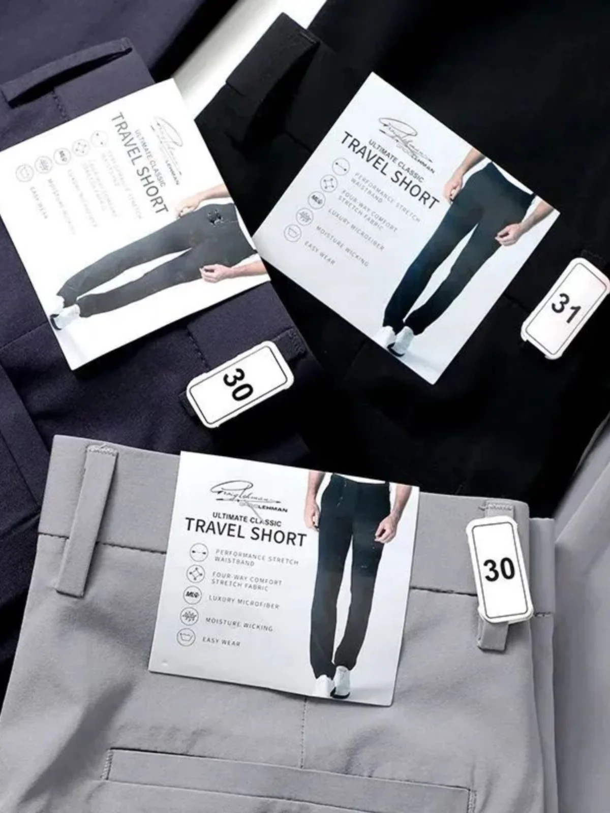 الأسترالية الراقية سلسلة جافة مرونة الرطوبة للرجال الربيع الصيف خفيفة الوزن Busin سراويل تقليدية سراويل طويلة