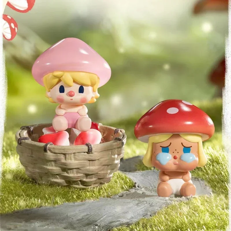 Neue Pop Bean Pilz Elf Serie Mini Puppen Kawaii Anime Figur Desktop Ornamente Molly Dimoo Labubu Überraschung Geburtstag Geschenke