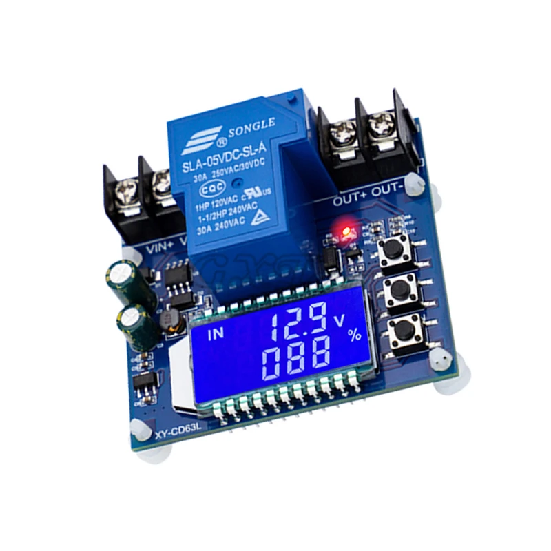 Imagem -05 - Bateria Carregando Descarregando Módulo de Controle dc Tensão Proteção Undervoltage Power Loss Protector Xy-cd63 30a dc 660v