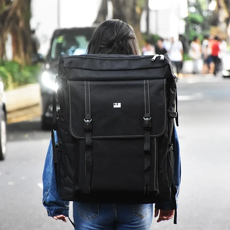 حقيبة صورة مفتوحة بأربعة بطاقات 4K وسعة كبيرة متعددة الوظائف للطلاب A2 حقيبة لوحة رسم فنية للامتحان الفني