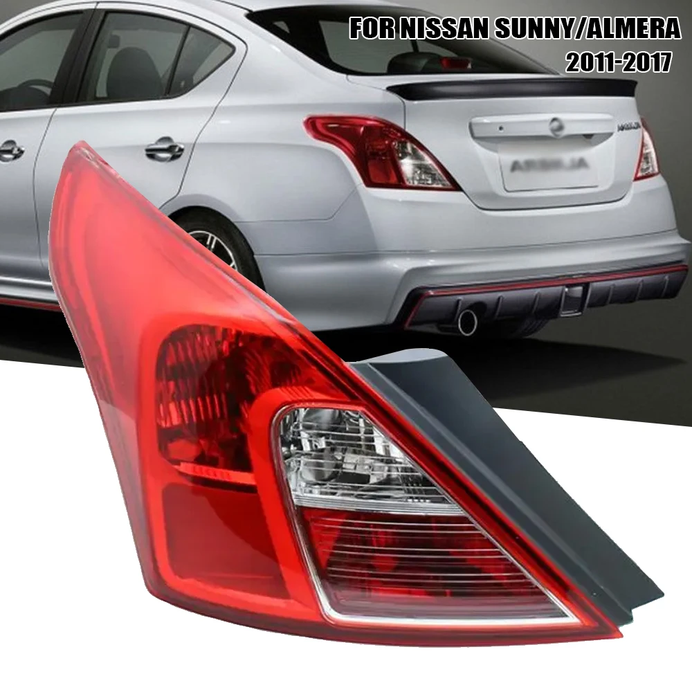 Lampa tylna lewa/prawa strona dla Nissan Sunny Almera 2011 2012 2013 2014 2015 2016 2017 tylne światło światło hamowania z