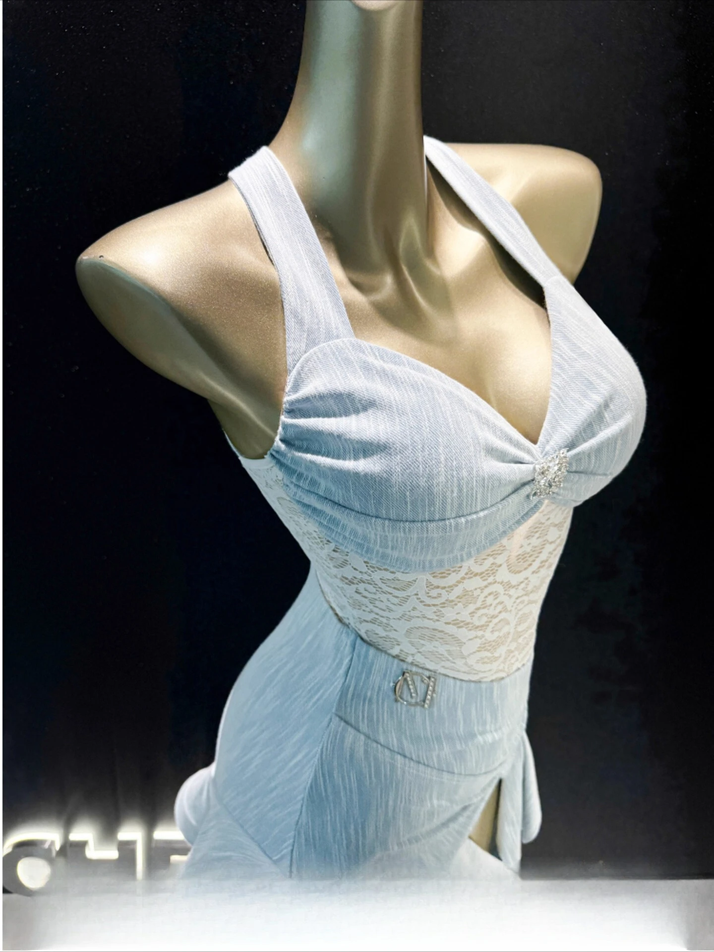 

UK Latin Dance Dress Elegant Flared Skirt Practice Wear for Women Performance Training Ballroom dance costumes