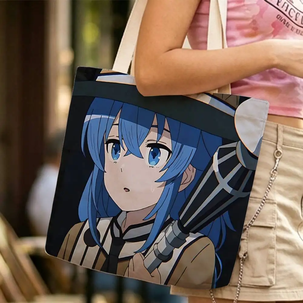 MT Rudy Anime M-Mushoku Tensei-S3 Waterproof Lined Canvas bags suitable for going to class, shopping, gifts, and commuting