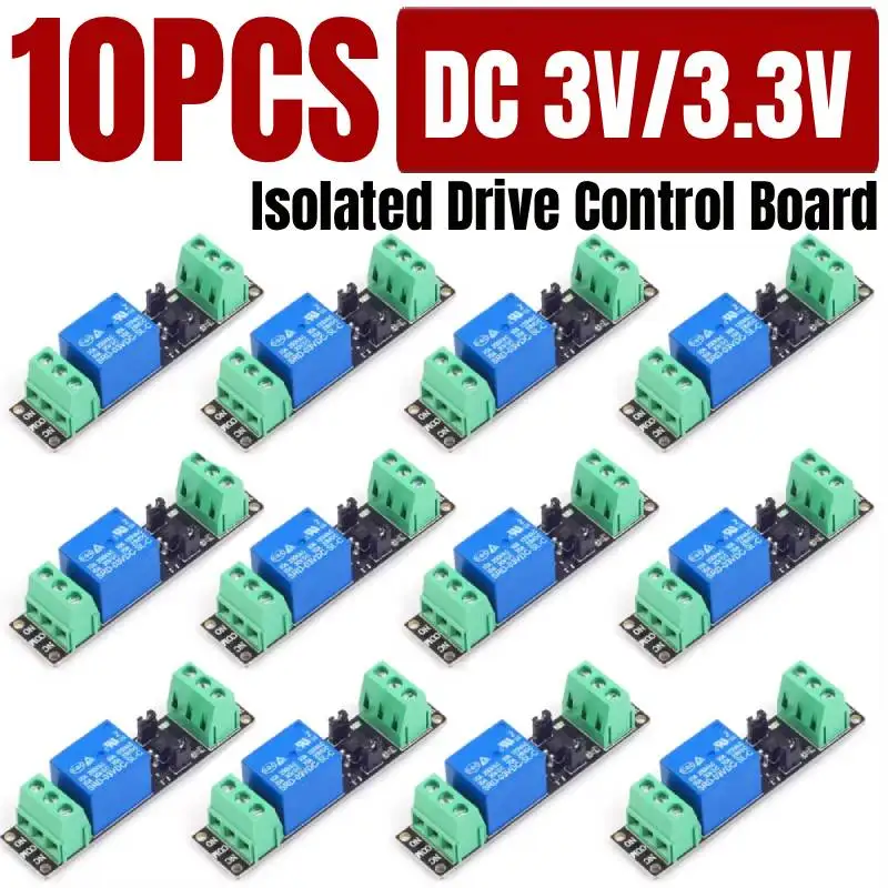 

10 шт. DC 3 В модуль драйвера высокого уровня микроконтроллер порт ввода-вывода релейный модуль изолированная плата управления приводом индикатор выходной сигнал