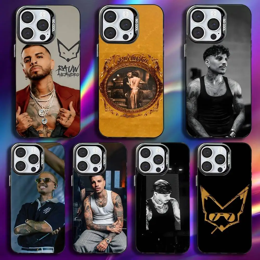 

Singer R-Rauw A-Alejandro Phone Case For iPhone 16,15,14,13,12,11,Pro,Max,Plus,Mini,XS,SE Anti Fall Black Matte Hard Bumper