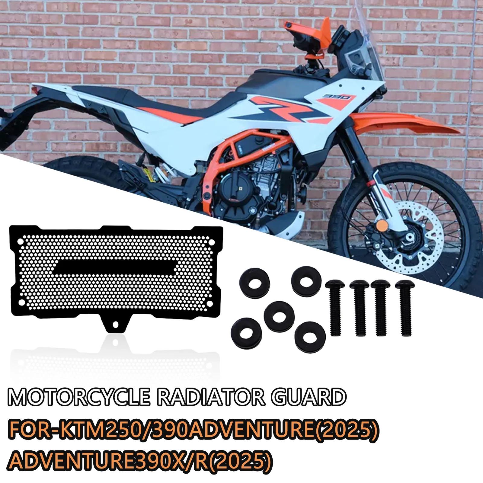 

For 390 ADVENTURE X R 2025 250 ADV motorcycle water tank protection cover water tank cooling net cover radiator protection net