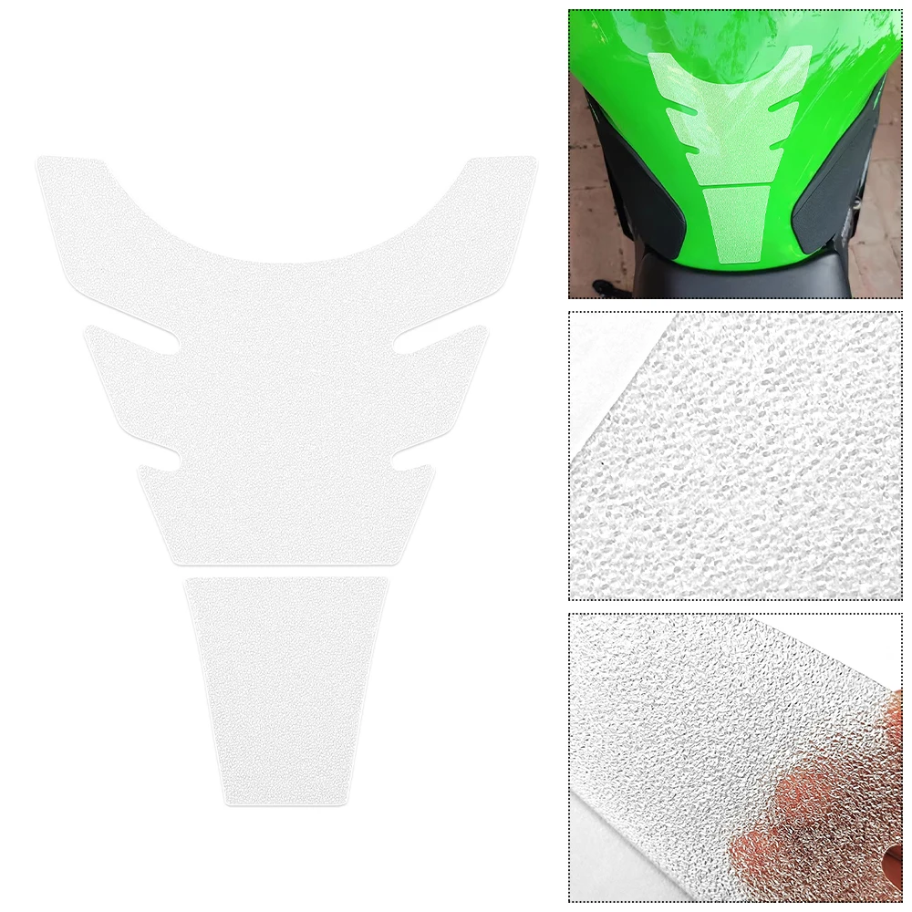 Motorcycle Universal Fishbone Tank Pad Tankpad Protector Sticker Frosted Anti Slip Oil Gas Fuel Tank Sticker Decal