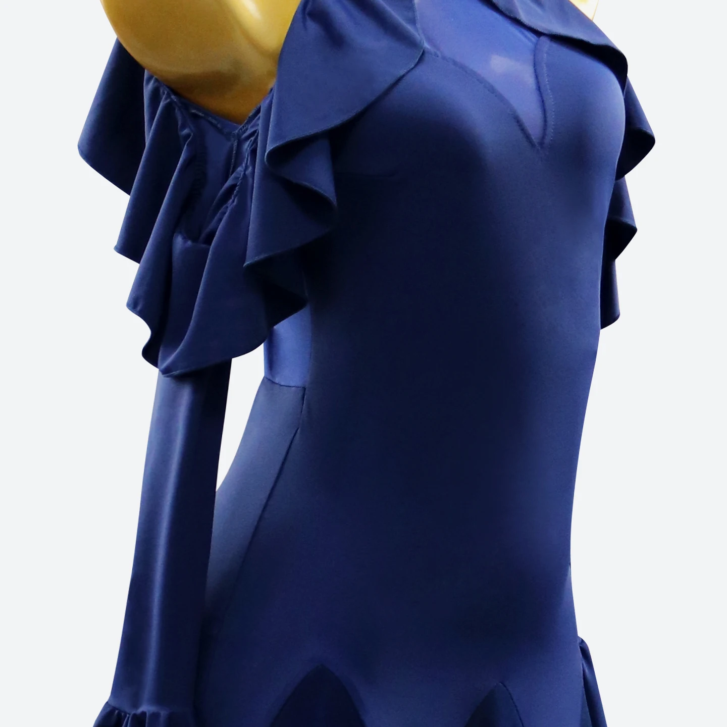 Modern Dance Stadium Dress Long Sleeve Clothing Standard Waltz Stage Suit Female Costume Girls 2025 Womens Wedding Party Outfits