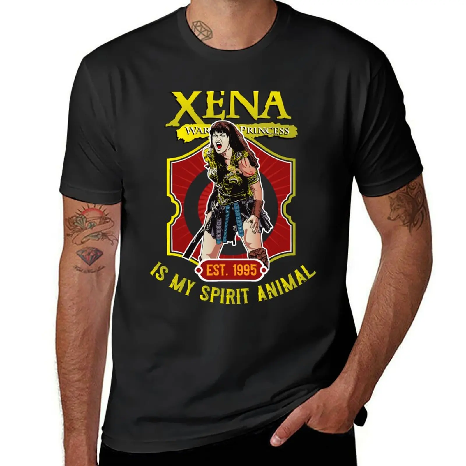 Xena Warrior Is My Spirit Animal T-Shirt plain cute clothes mens plain t shirts