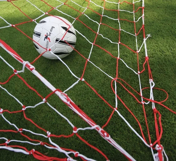 

Polyester Polypropylene 12*12cm Knotless Football Training Net Soccer goal