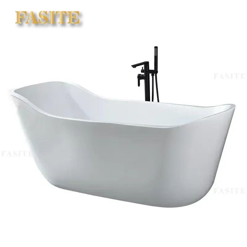 Luxury Freestanding Acrylic Bathroom Special Bathtub for Soaking in Hotels and Villas or Household Tub Bathtub Shower Combo