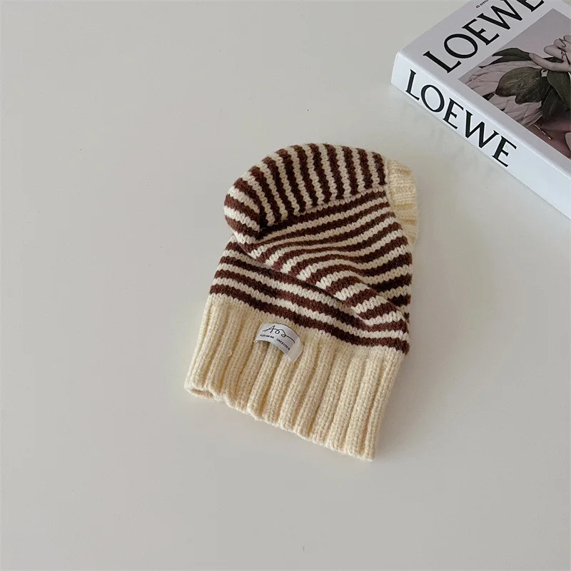 MILANCEL Children Warm Hats Windy Break Girls Knit Hat Neck Warm Boys Caps