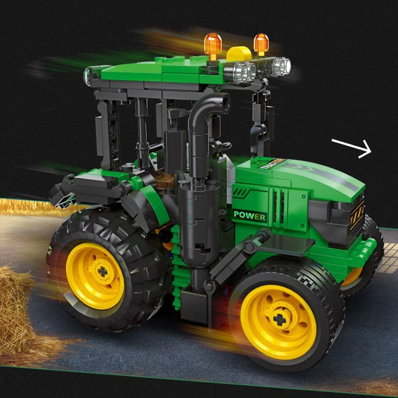 JX57001 New City Creativity Tractor Building Block/Technical Rural Farm Blocks/Kids Toys Baby Adult Gift