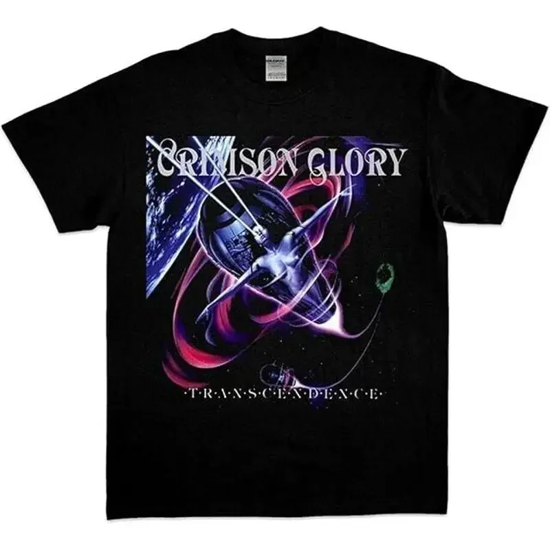 Camiseta para hombre Crimson Glory Transcendence Heavy Metal Band EF0210