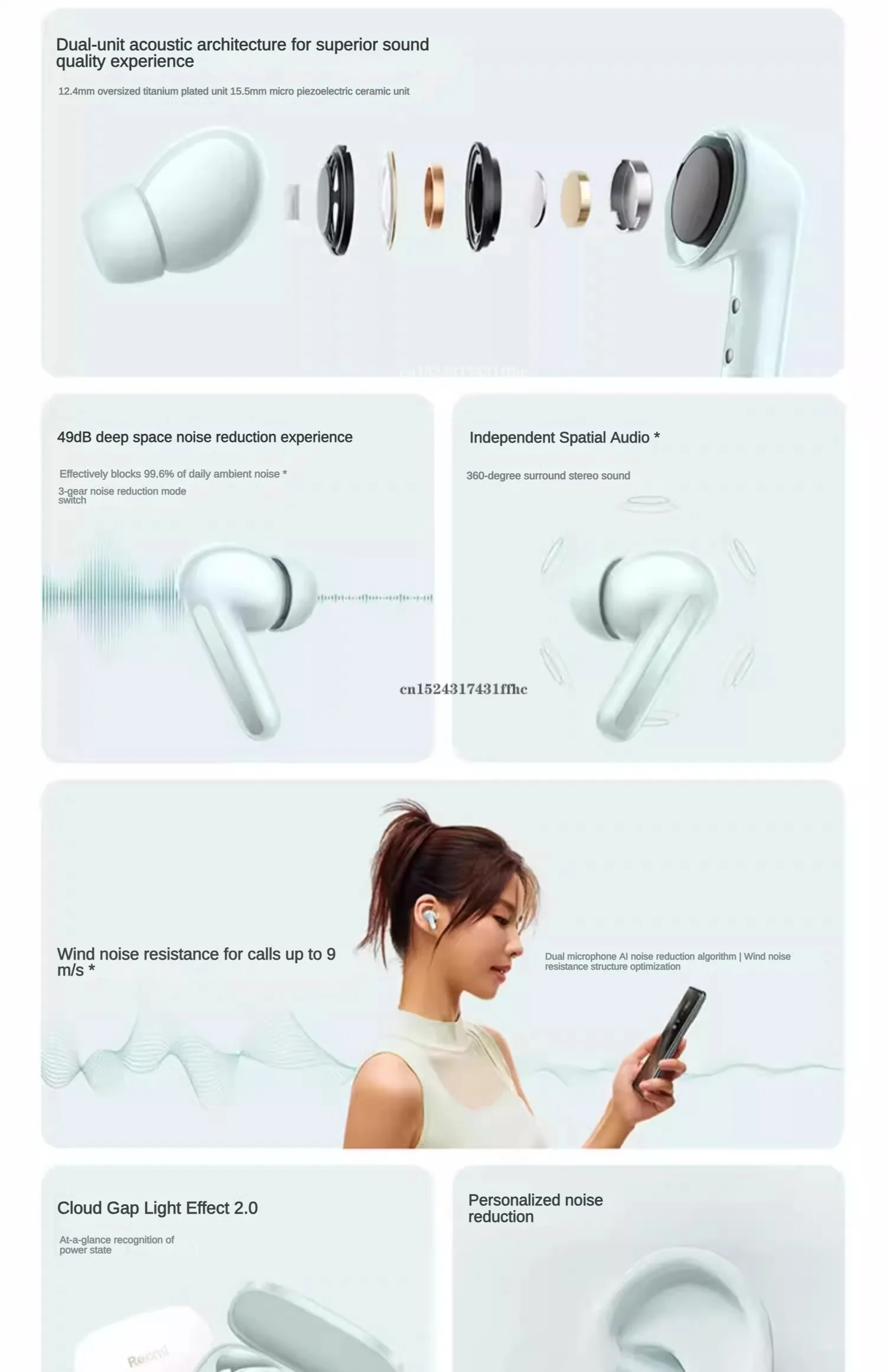 [New product] official Xiaomi Redmi Buds 6 Bluetooth headset noise reduction is suitable for Apple Huawei Samsung mobile phones