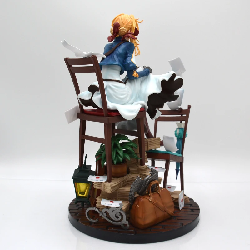 28cm Violet Evergarden Anime Girl Figure Gk Violet Evergarden Statue Action Figure Reisalin Stout Ryza Figurine Model Toys Gifts