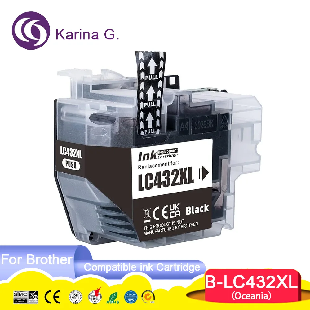 High capacity LC432XL 432XL LC 432XL Compatible Ink Cartridge For Brother MFC-J5340DW/J5740DW/J6540DW/J6740DW/J6940DW Printer