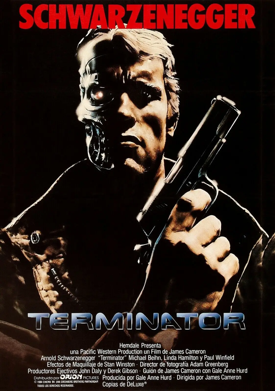 

TERMINATOR Movie Arnold Schwarzenegger, Art Film Print Silk Poster, Home Wall Decor