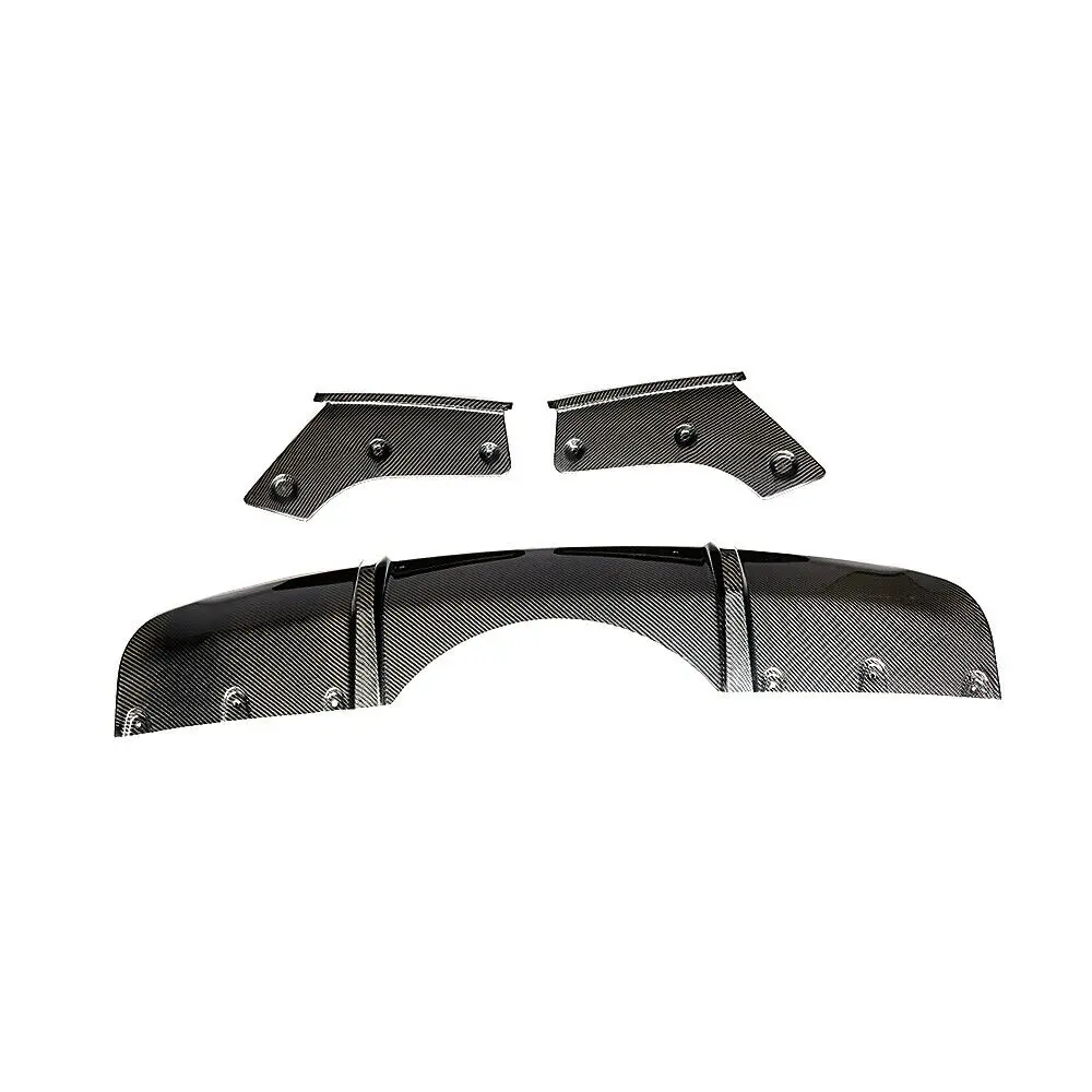 Carbon Fiber Car Rear Bumper Diffuser Lip Exhaust Bracket Spoiler Plate For BMW F15 X5 X6 M Tech Sport 2014-2018