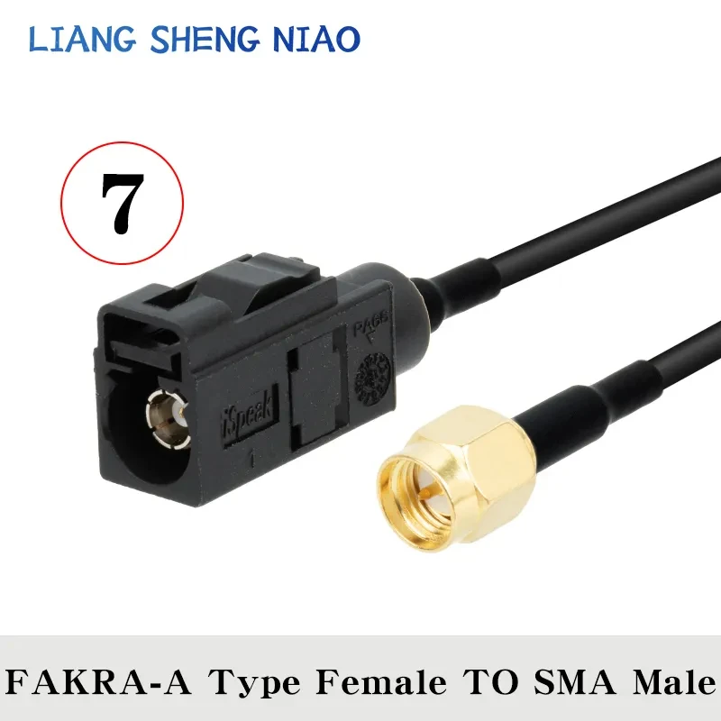 RG174 Coax Cable line FAKRA A TYPE TO SMA Male Female Coaxial cable Connector RF Crimp for Cable GPS Antenna 3G universal A TYPE