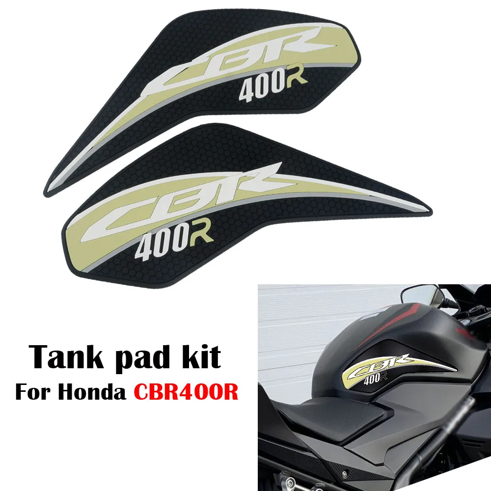 Motorcycle For Honda CBR400R CBR 400 R 400R Non-slip Side Fuel Tank Stickers Waterproof Pad Rubber Sticker Kit