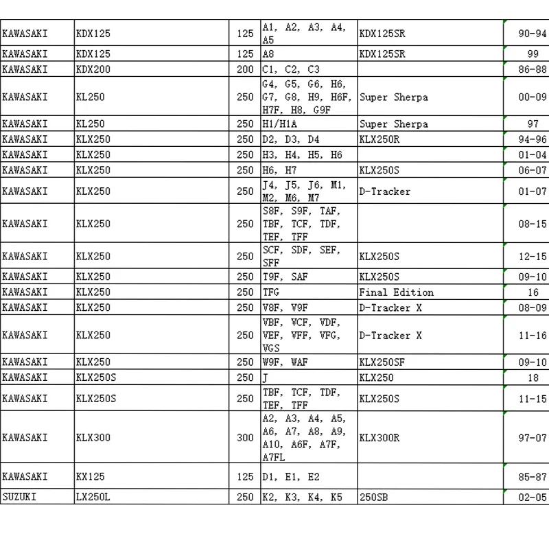 LOPOR 7 Pcs Motorcycle Fibrous Street Clutch Discs Plates For KLX250S 2011-15 18 KLX300 97-07 KS125 85-87 SUZUKI LX250L 02-05