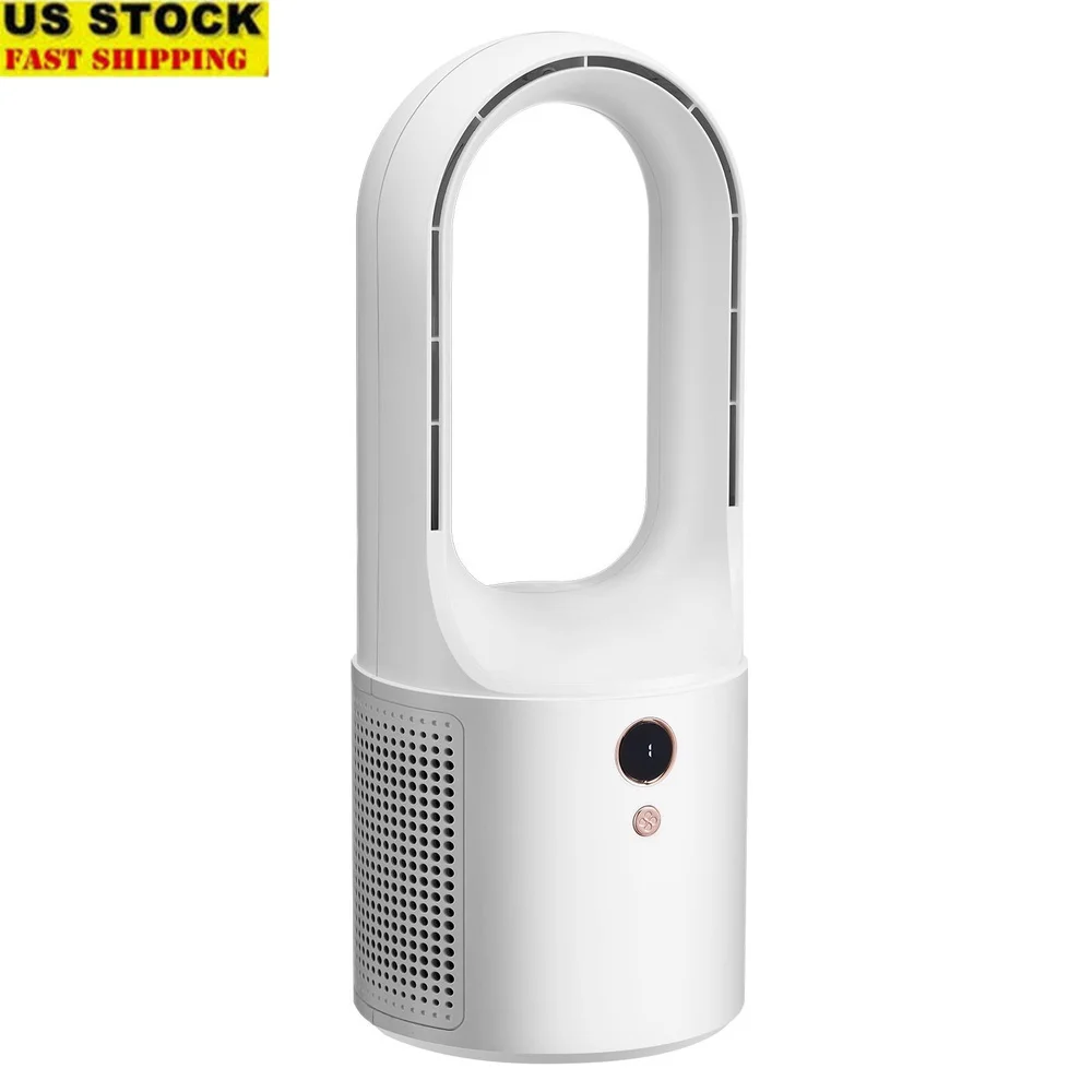 

Компактный безлопастной настольный вентилятор 7 Вт, энергоэффективный, с питанием от USB, 6 скоростей, малошумный мини-циркулятор воздуха для офиса и дома