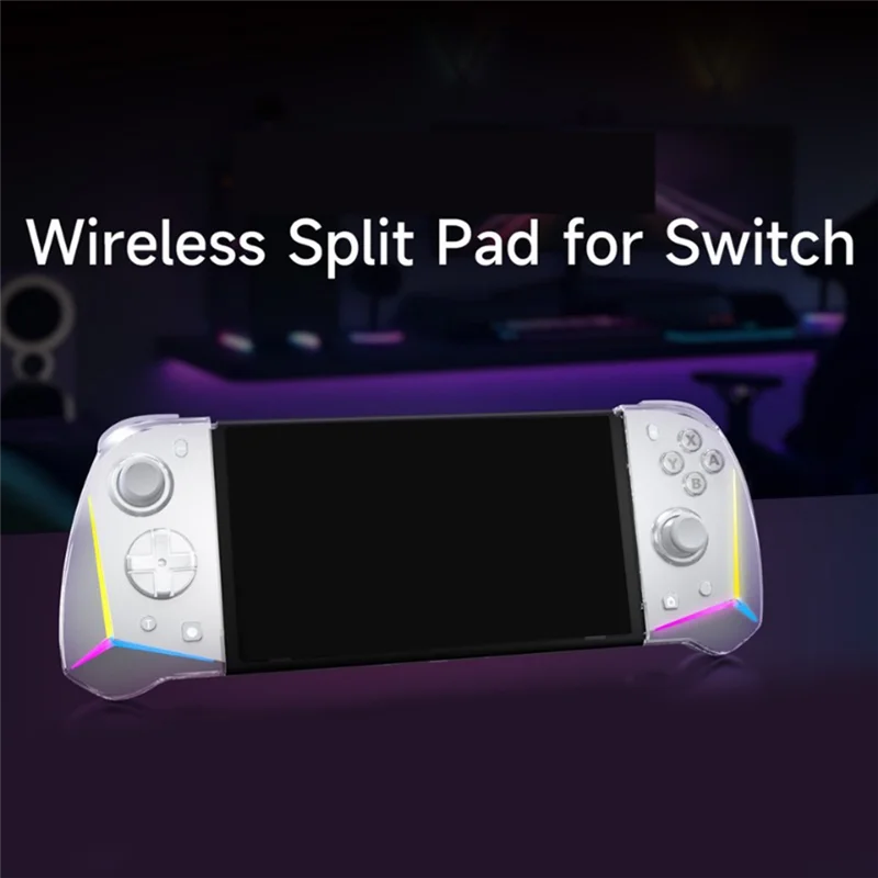 Controlador SCLS para Switch/OLED Compatible con Nintendo Switch/OLED con controlador de efecto Hall NFC RGB de 6 ejes