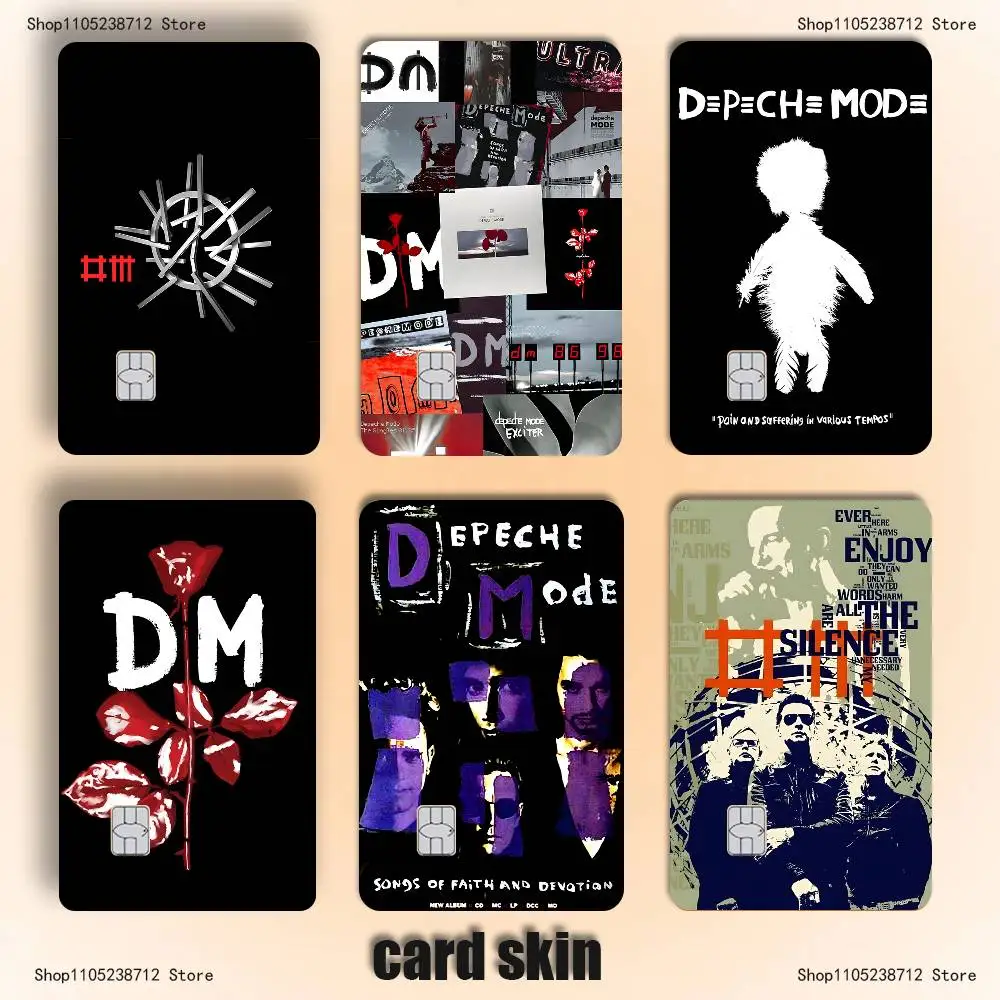 

D-Depeche-Mode Band Credit Card Skin Stickers For Bank Card Bus Metro Card Sticker Waterproof Women Gift