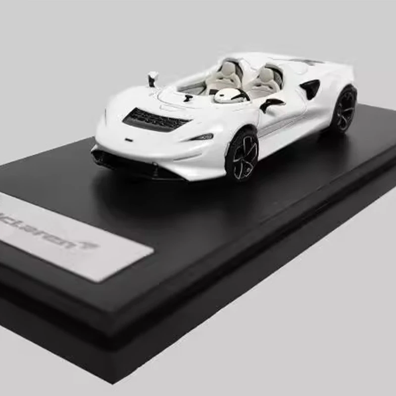 Lcd 1/64 mclaren elva conversível supercarro britânico liga modelo de carro simulação estática sala exibição carros modelo menino presente aniversário