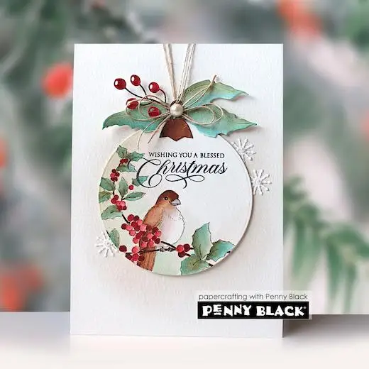 Penny Black August 2026 New Merry Delivery Meowy Christmas Metal Cutting Dies Stamp for DIY Scrapbook