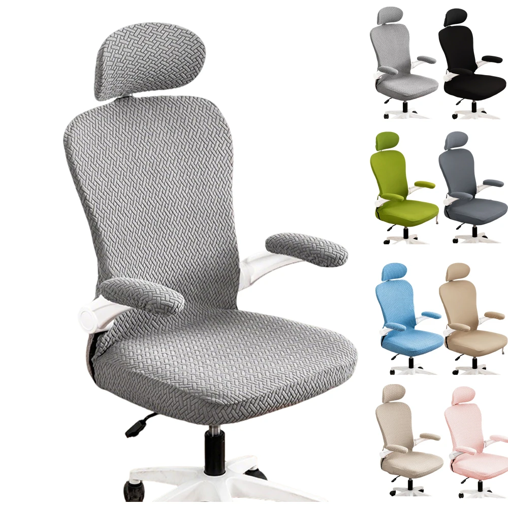 

Full Package Ergonomic Chair Cover- Made of Soft Polyester Fabric To Protect Your Chair Suitable for Offices Government Offices
