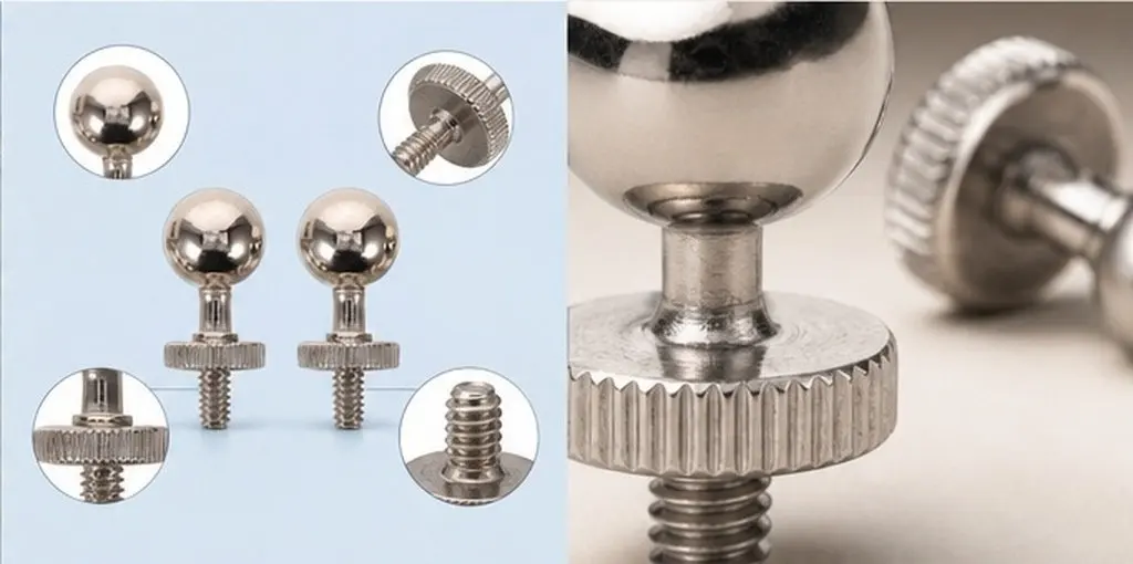 Camera Waist Hanging Screws Ball Joint Mountmounting Adapter Silver Head Connector
