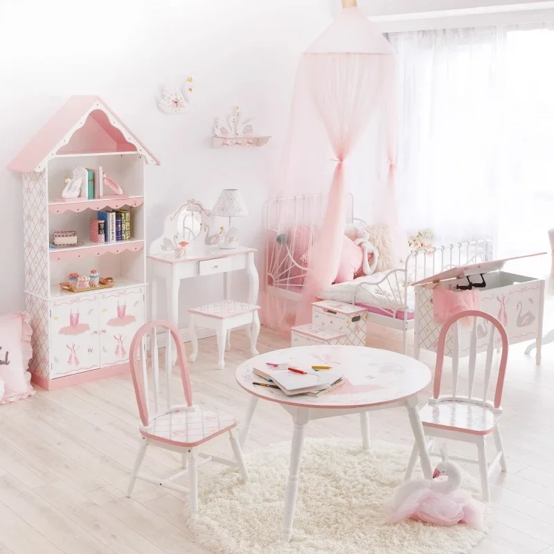 Children's table and chair set Baby writing one table and two chairs - view 2