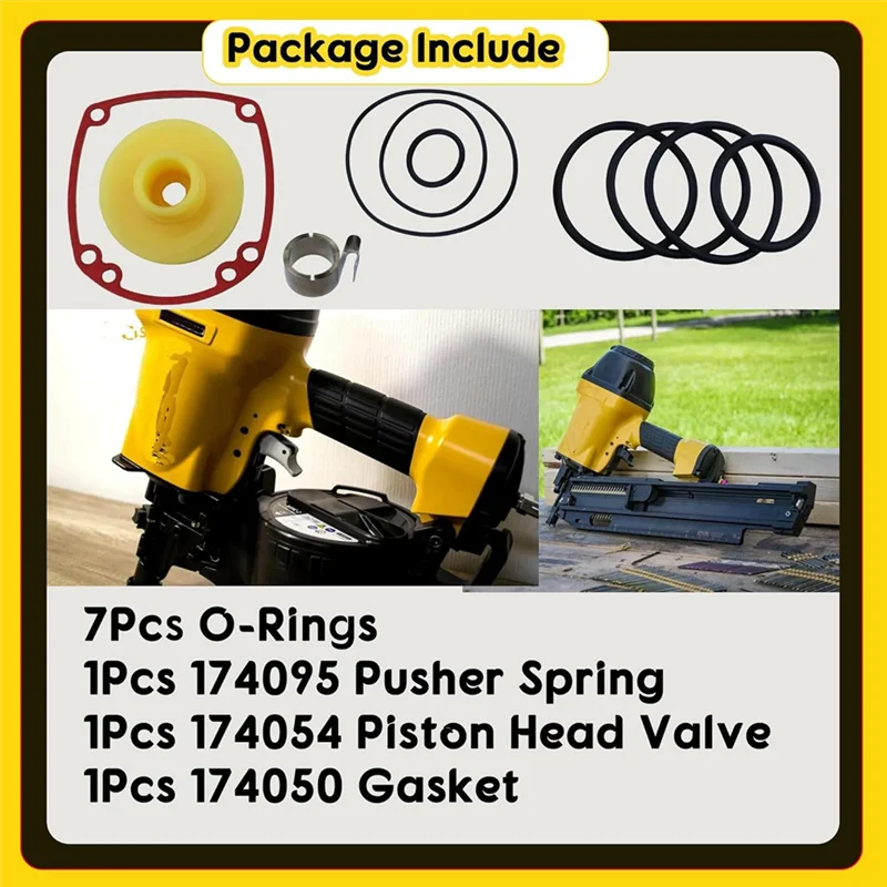 

Высококачественный комплект для восстановления MCN-RK, совместимый с MCN150 MCN250, запасные части для гвоздезабивателя, комплект для капитального ремонта включает 7 уплотнительных колец, MCN-RK