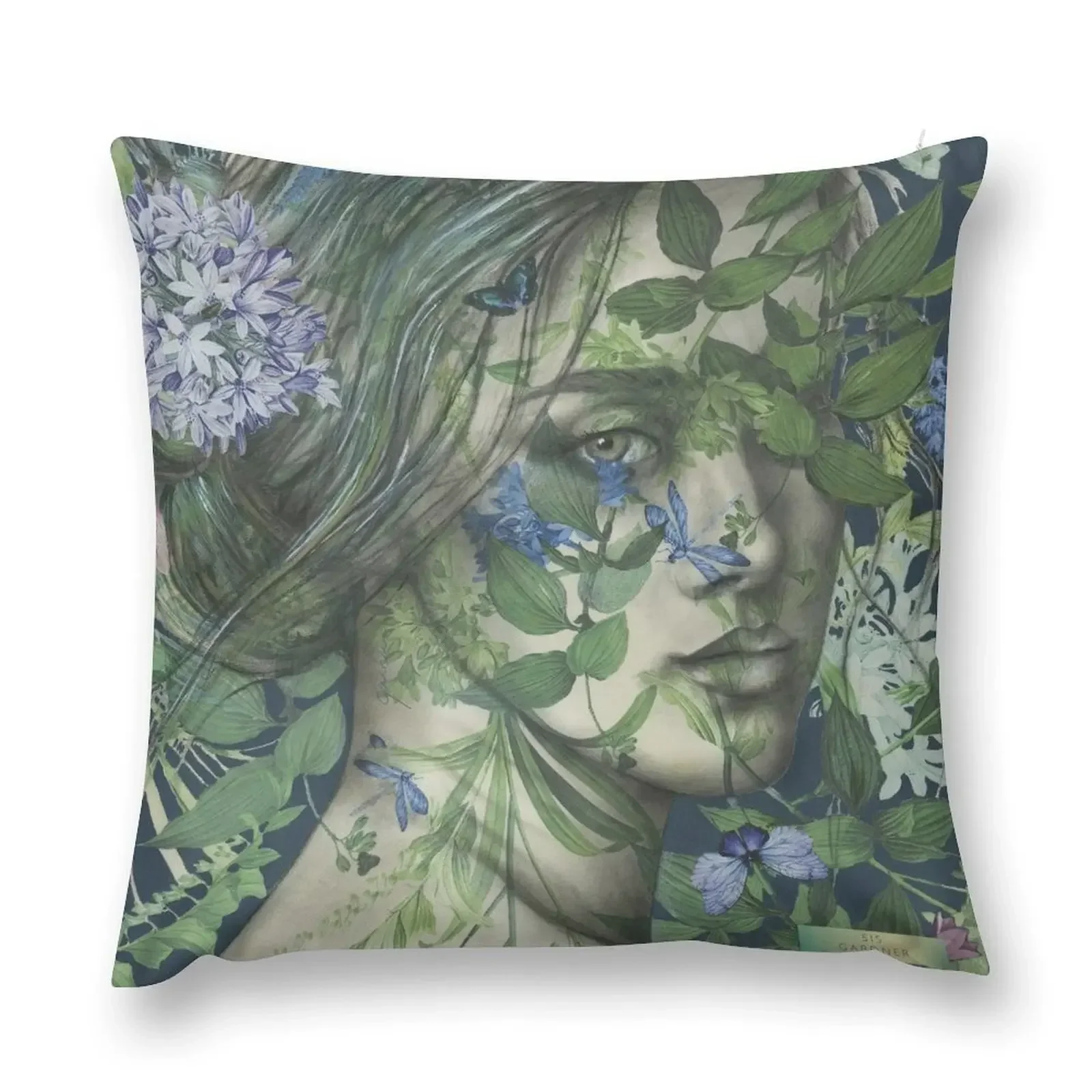 

Poetry' Lady in the Vines with butterflies Throw Pillow Luxury Cushion Cover Christmas Covers pillow