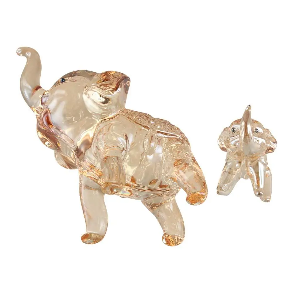 

Simple Cute Crystal Elephant Statue Modern Handicraft Baby Elephant Ornaments Funny Desktop Crystal Ornaments Office