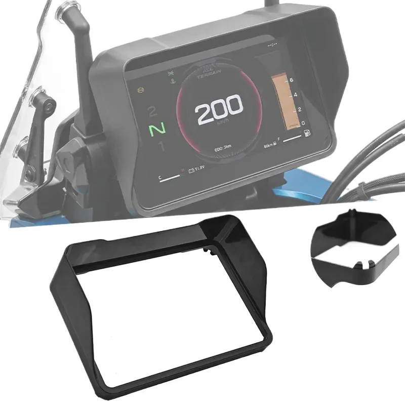 Motorcycle LCD Instrument Cluster Protective Cover Visor Frame Bracket Compatible with CFMOTO 800MT Dashboard Screen Guard