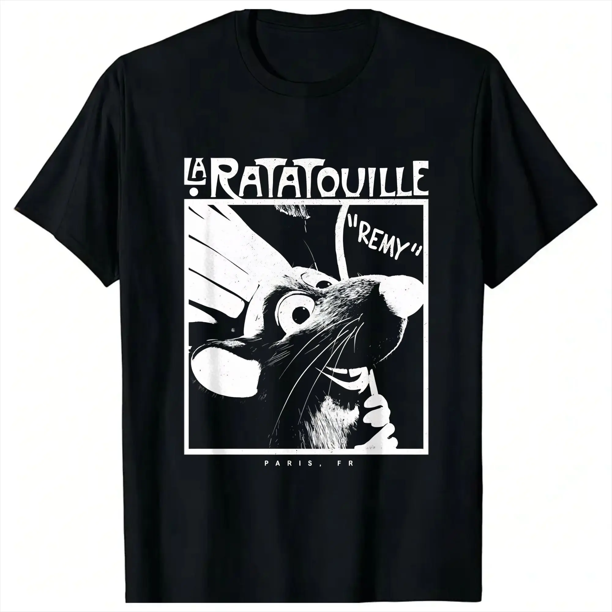Harajuku T Shirt Ratatouille Cotton T-Shirts  Fashion Tee Shirt for Men's Summer Awesome Casual Short Sleeve Clothing