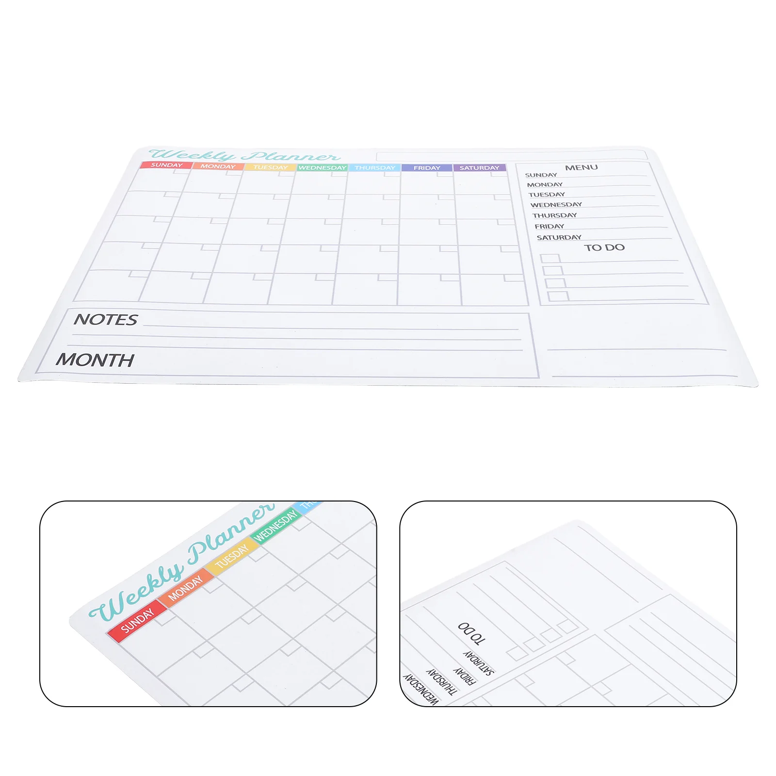 Monthly Planner Whiteboard Sticker Pack 12 Months Yearly Calendar Dry Erase Surface for Scheduling Goal Setting Productivity